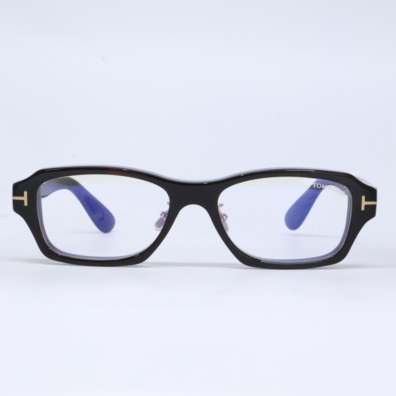 TOM FORD トムフォード FT6113-D-B/V 052 ダークハバナ スクエア/フルリム ブルーライトカットメガネ 眼鏡