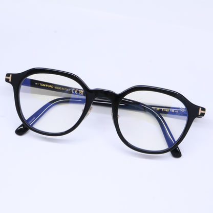TOM FORD トムフォード FT6011-K-B/V 001 ブラック×ゴールド クラウンパントシェイプ ブルーライトカットメガネ 眼鏡