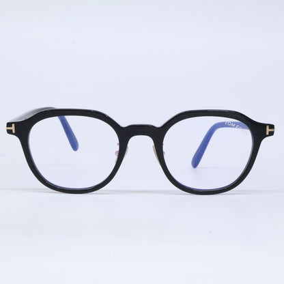 TOM FORD トムフォード FT6011-K-B/V 001 ブラック×ゴールド クラウンパントシェイプ ブルーライトカットメガネ 眼鏡