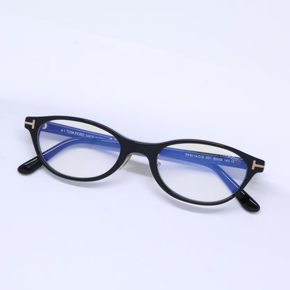TOM FORD トムフォード FT6114-D-B/V 001 シャイニーブラック オーバルスタイル ブルーライトカットメガネ 眼鏡
