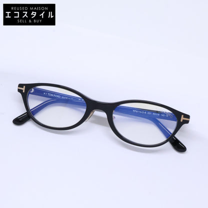 TOM FORD トムフォード FT6114-D-B/V 001 シャイニーブラック オーバルスタイル ブルーライトカットメガネ 眼鏡