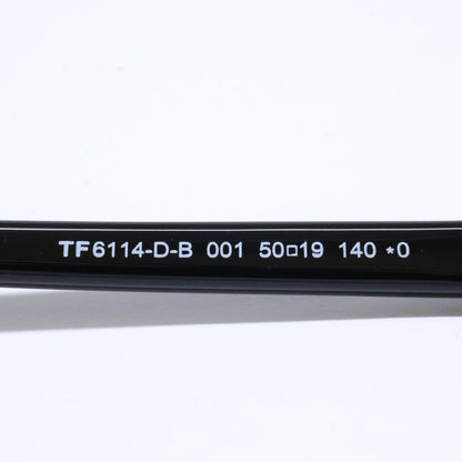 TOM FORD トムフォード FT6114-D-B/V 001 シャイニーブラック オーバルスタイル ブルーライトカットメガネ 眼鏡