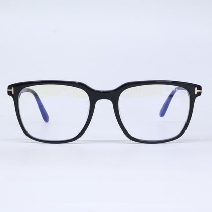 TOM FORD トムフォード FT5818-F-B/V 001 シャイニーブラック ウェリントン/スクエア型フレーム ブルーライトカットレンズメガネ 眼鏡