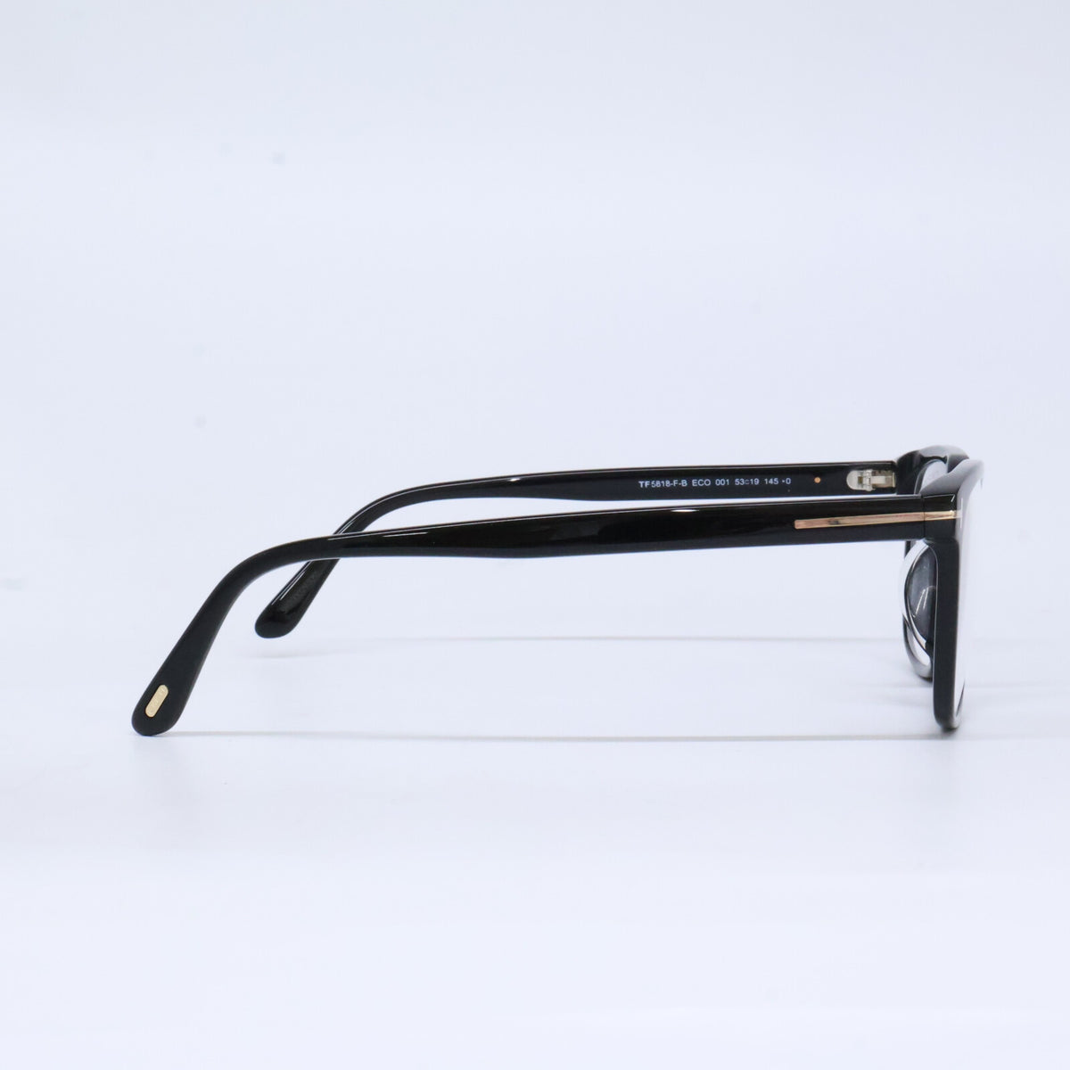 TOM FORD トムフォード FT5818-F-B/V 001 シャイニーブラック ウェリントン/スクエア型フレーム ブルーライトカットレンズメガネ 眼鏡