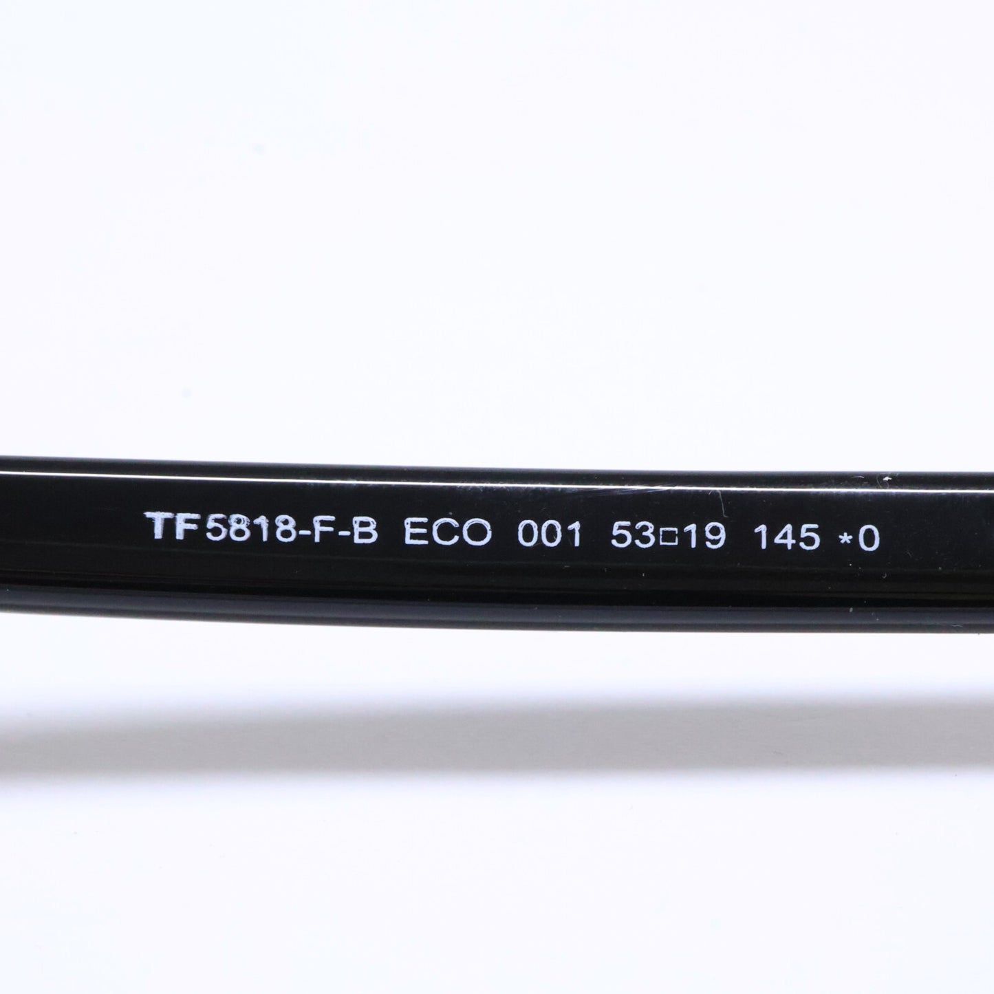 TOM FORD トムフォード FT5818-F-B/V 001 シャイニーブラック ウェリントン/スクエア型フレーム ブルーライトカットレンズメガネ 眼鏡