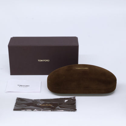 TOM FORD トムフォード FT5818-F-B/V 001 シャイニーブラック ウェリントン/スクエア型フレーム ブルーライトカットレンズメガネ 眼鏡