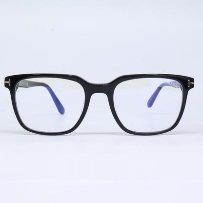 TOM FORD トムフォード FT5818-F-B/V 001 シャイニーブラック ウェリントン/スクエア型フレーム ブルーライトカットレンズメガネ 眼鏡