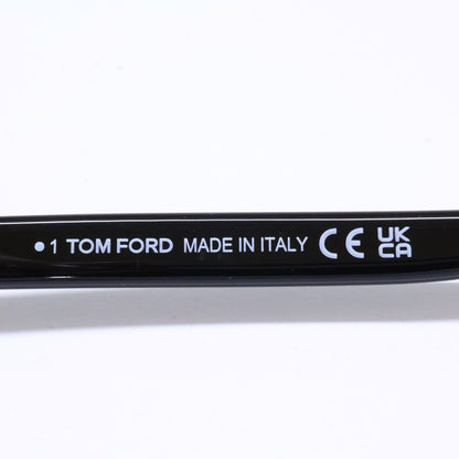 TOM FORD トムフォード FT5818-F-B/V 001 シャイニーブラック ウェリントン/スクエア型フレーム ブルーライトカットレンズメガネ 眼鏡