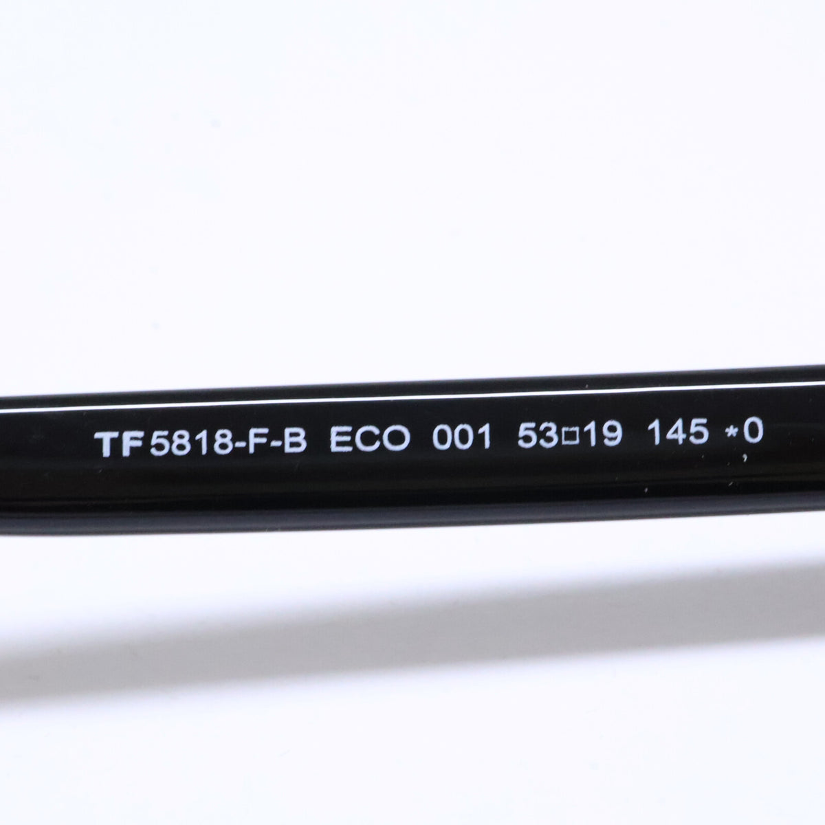 TOM FORD トムフォード FT5818-F-B/V 001 シャイニーブラック ウェリントン/スクエア型フレーム ブルーライトカットレンズメガネ 眼鏡