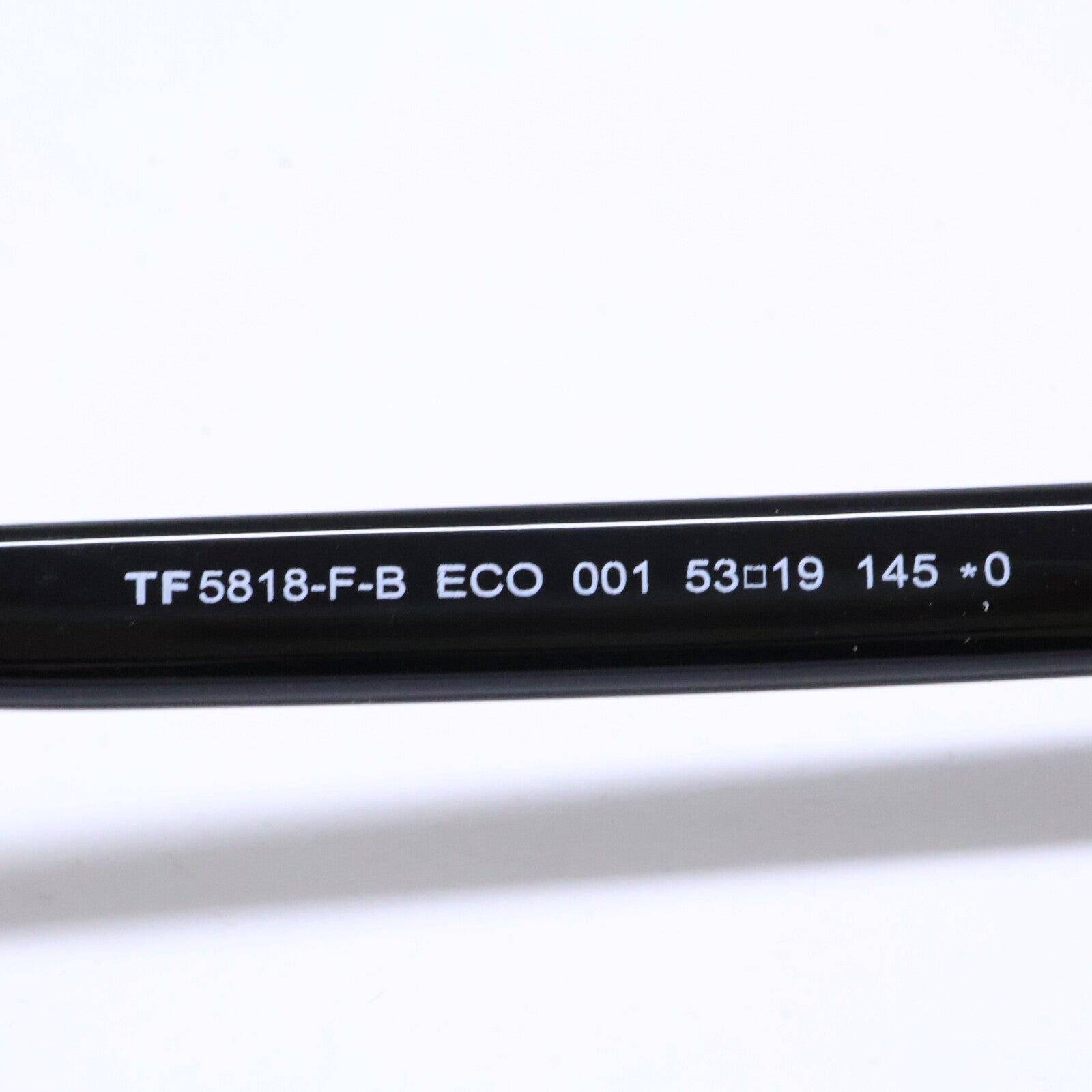TOM FORD トムフォード FT5818-F-B/V 001 シャイニーブラック ウェリントン/スクエア型フレーム ブルーライトカットレンズメガネ 眼鏡