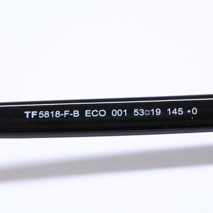 TOM FORD トムフォード FT5818-F-B/V 001 シャイニーブラック ウェリントン/スクエア型フレーム ブルーライトカットレンズメガネ 眼鏡