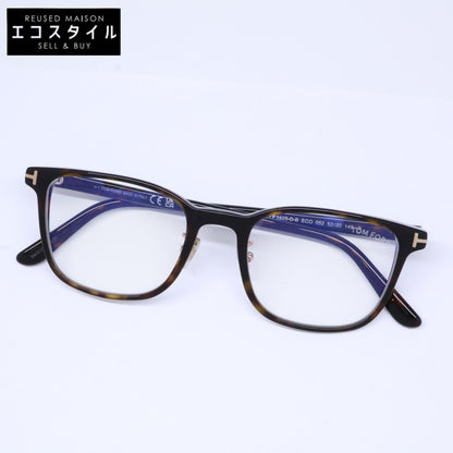 TOM FORD トムフォード FT5925-D-B/V 052 ダークハバナ×ゴールド ウェリントンシェイプ ブルーライトカットレンズメガネ 眼鏡