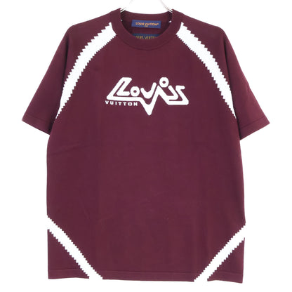 LOUIS VUITTON Louis Vuitton 【Excellent Condition/Domestic Authorized/23AW】RM232 AUQ HPN75W Intarsia Crew-Neck Short-Sleeve Knit Sweater Tops