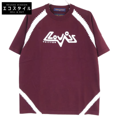 LOUIS VUITTON Louis Vuitton 【Excellent Condition/Domestic Authorized/23AW】RM232 AUQ HPN75W Intarsia Crew-Neck Short-Sleeve Knit Sweater Tops