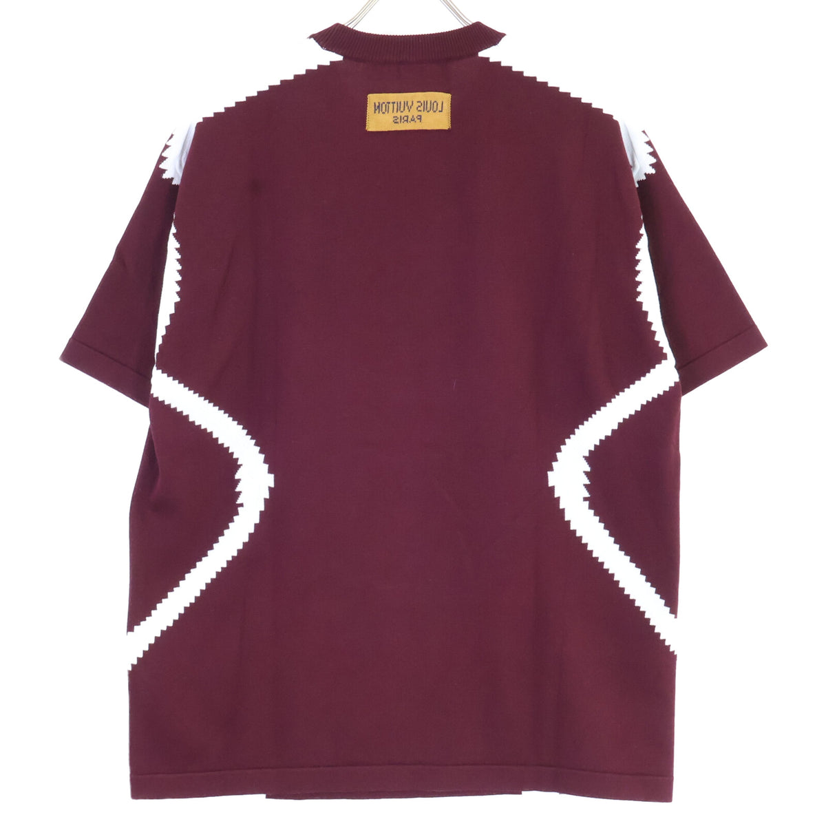 LOUIS VUITTON Louis Vuitton 【Excellent Condition/Domestic Authorized/23AW】RM232 AUQ HPN75W Intarsia Crew-Neck Short-Sleeve Knit Sweater Tops