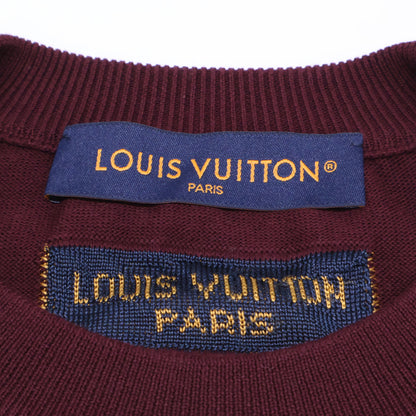 LOUIS VUITTON Louis Vuitton 【Excellent Condition/Domestic Authorized/23AW】RM232 AUQ HPN75W Intarsia Crew-Neck Short-Sleeve Knit Sweater Tops