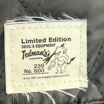 TEDMAN テッドマン 600着限定 239/600 Limited Edition TDJ-11000 ブラック ウール×カーフ 青鬼 スタジャン ジャケット