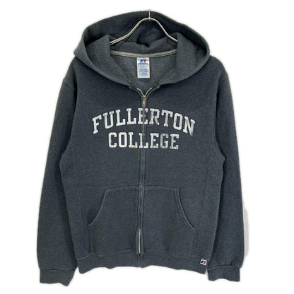 RUSSELL ATHLETIC ラッセルアスレティック 00's グレー コットン FULLERTON 裏起毛 スウェットジップフーディ ジャケット