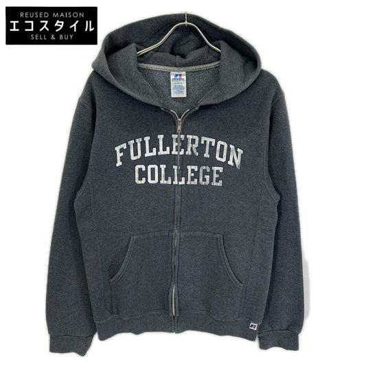 RUSSELL ATHLETIC ラッセルアスレティック 00's グレー コットン FULLERTON 裏起毛 スウェットジップフーディ ジャケット