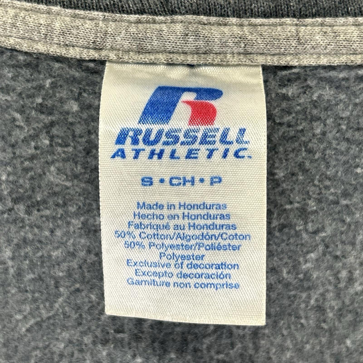 RUSSELL ATHLETIC ラッセルアスレティック 00's グレー コットン FULLERTON 裏起毛 スウェットジップフーディ ジャケット