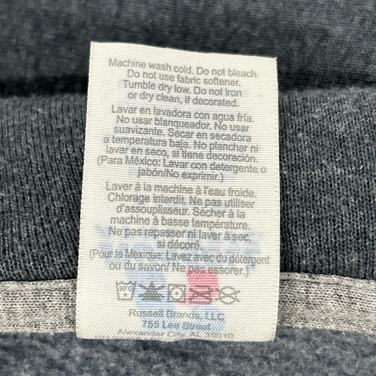 RUSSELL ATHLETIC ラッセルアスレティック 00's グレー コットン FULLERTON 裏起毛 スウェットジップフーディ ジャケット