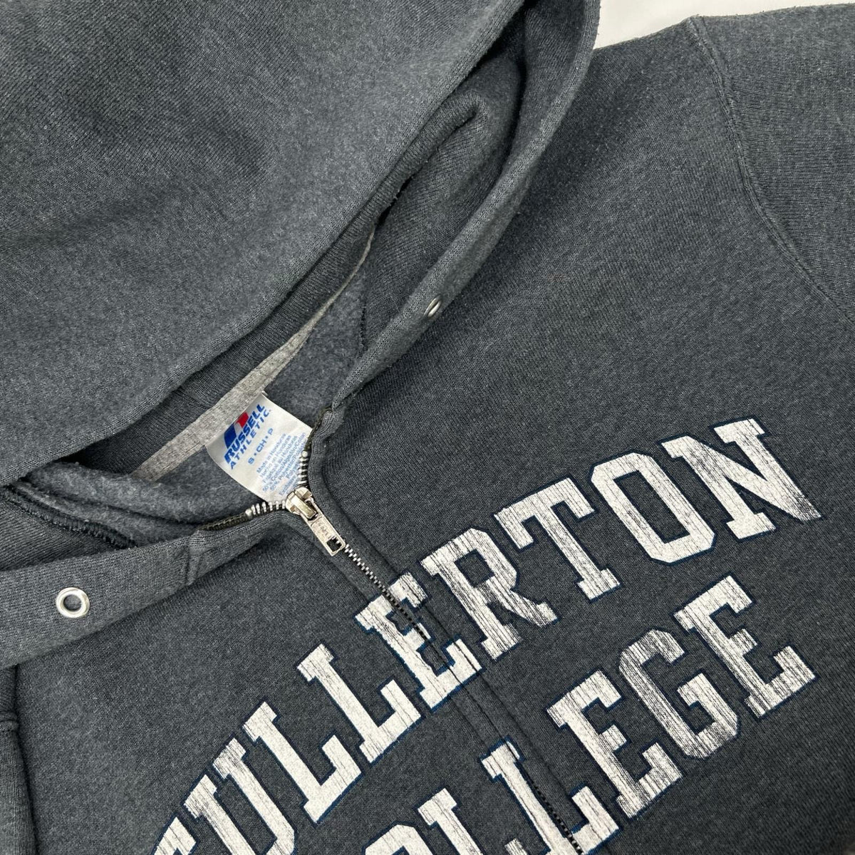 RUSSELL ATHLETIC ラッセルアスレティック 00's グレー コットン FULLERTON 裏起毛 スウェットジップフーディ ジャケット
