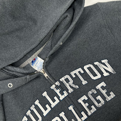 RUSSELL ATHLETIC ラッセルアスレティック 00's グレー コットン FULLERTON 裏起毛 スウェットジップフーディ ジャケット