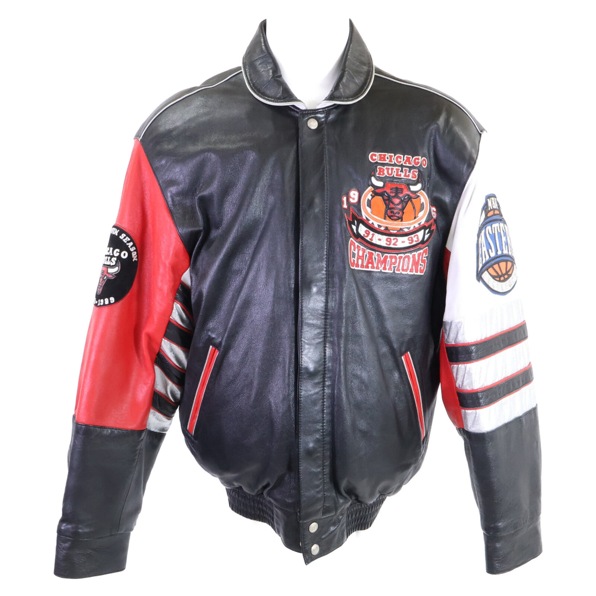JEFF HAMILTON ジェフハミルトン Premier Edition 90's USA製 Chicago Bulls 72-10 1996 championship レザージャケット ジャケット