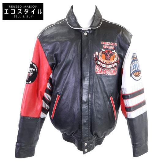 JEFF HAMILTON ジェフハミルトン Premier Edition 90's USA製 Chicago Bulls 72-10 1996 championship レザージャケット ジャケット