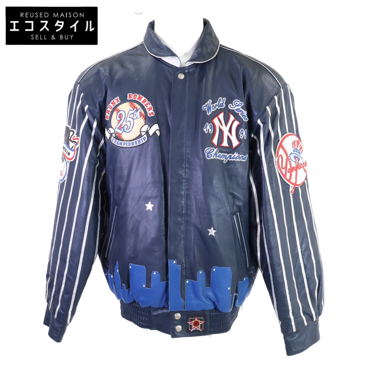 JEFF HAMILTON ジェフハミルトン Limited Edition 6/99 90's USA製 New York Yankees 1999 championship レザージャケット ジャケット