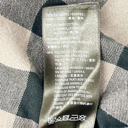 BALENCIAGA バレンシアガ 21年製 681007 ブラック×ピンク ブロックチェック 長袖オーバーシャツ トップス