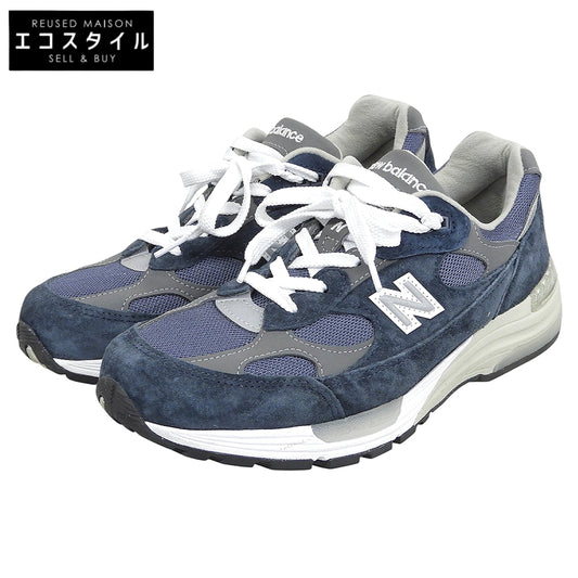 NEW BALANCE ニューバランス ABZORB SBS ローカットスニーカー シューズ メンズ スエード×メッシュ ネイビー 26.5cm U992NY シューズ