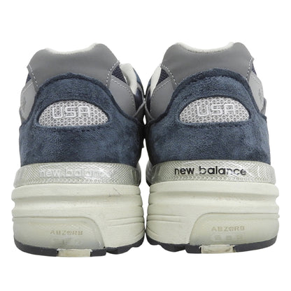 NEW BALANCE ニューバランス ABZORB SBS ローカットスニーカー シューズ メンズ スエード×メッシュ ネイビー 26.5cm U992NY シューズ