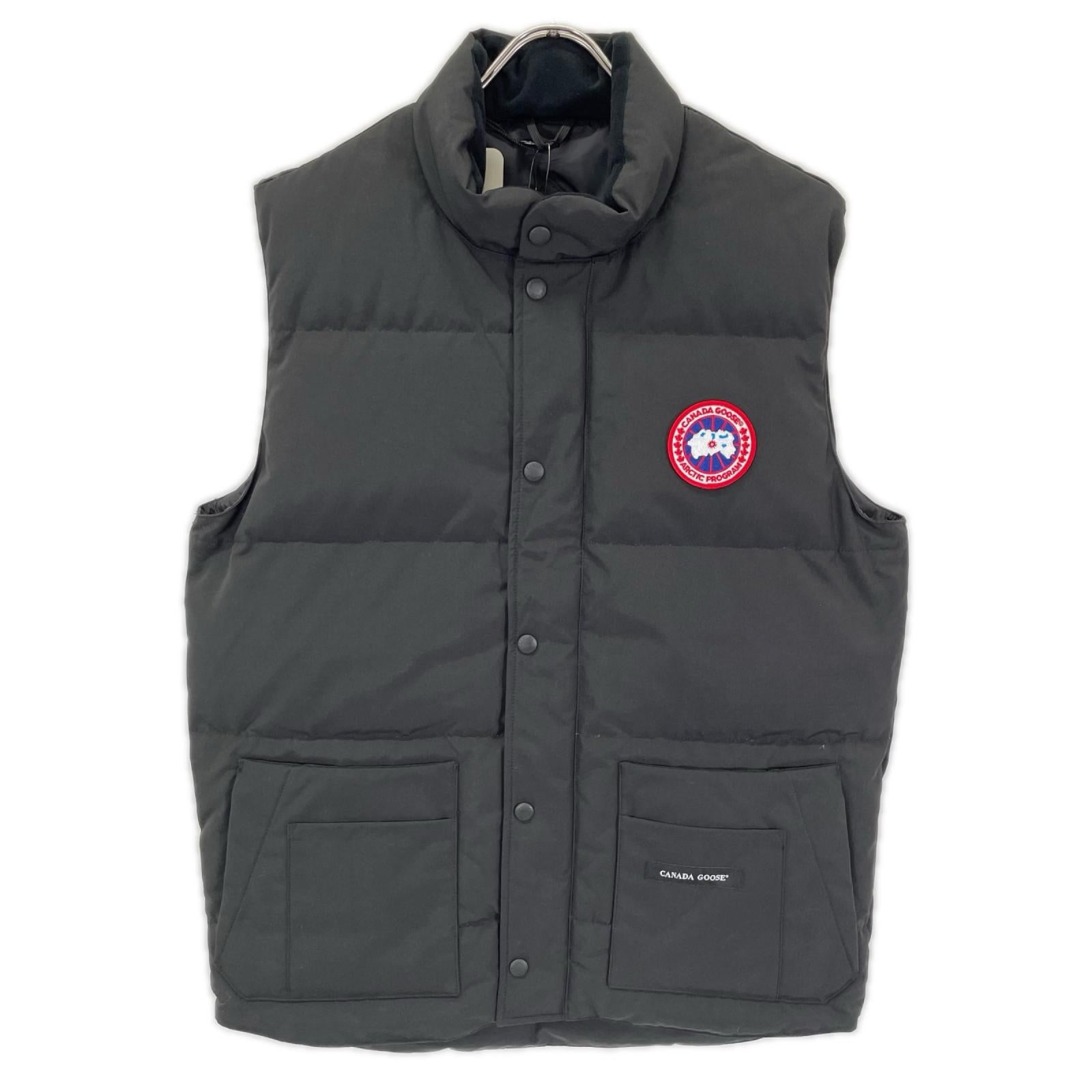 CANADA GOOSE カナダグース 4154M FREESTYLE CREW VEST/フリースタイル クルー ベスト ブラック コットン混 ダウンベスト ベスト