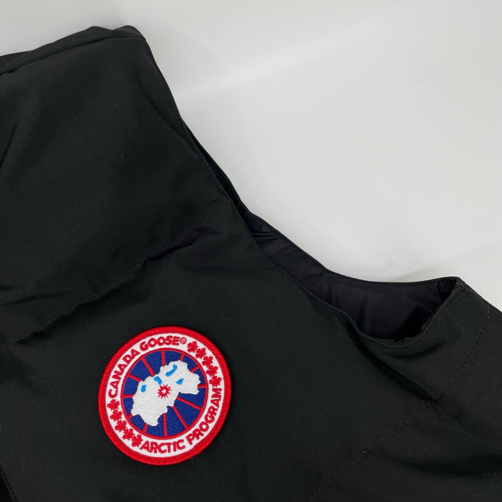CANADA GOOSE カナダグース 4154M FREESTYLE CREW VEST/フリースタイル クルー ベスト ブラック コットン混 ダウンベスト ベスト