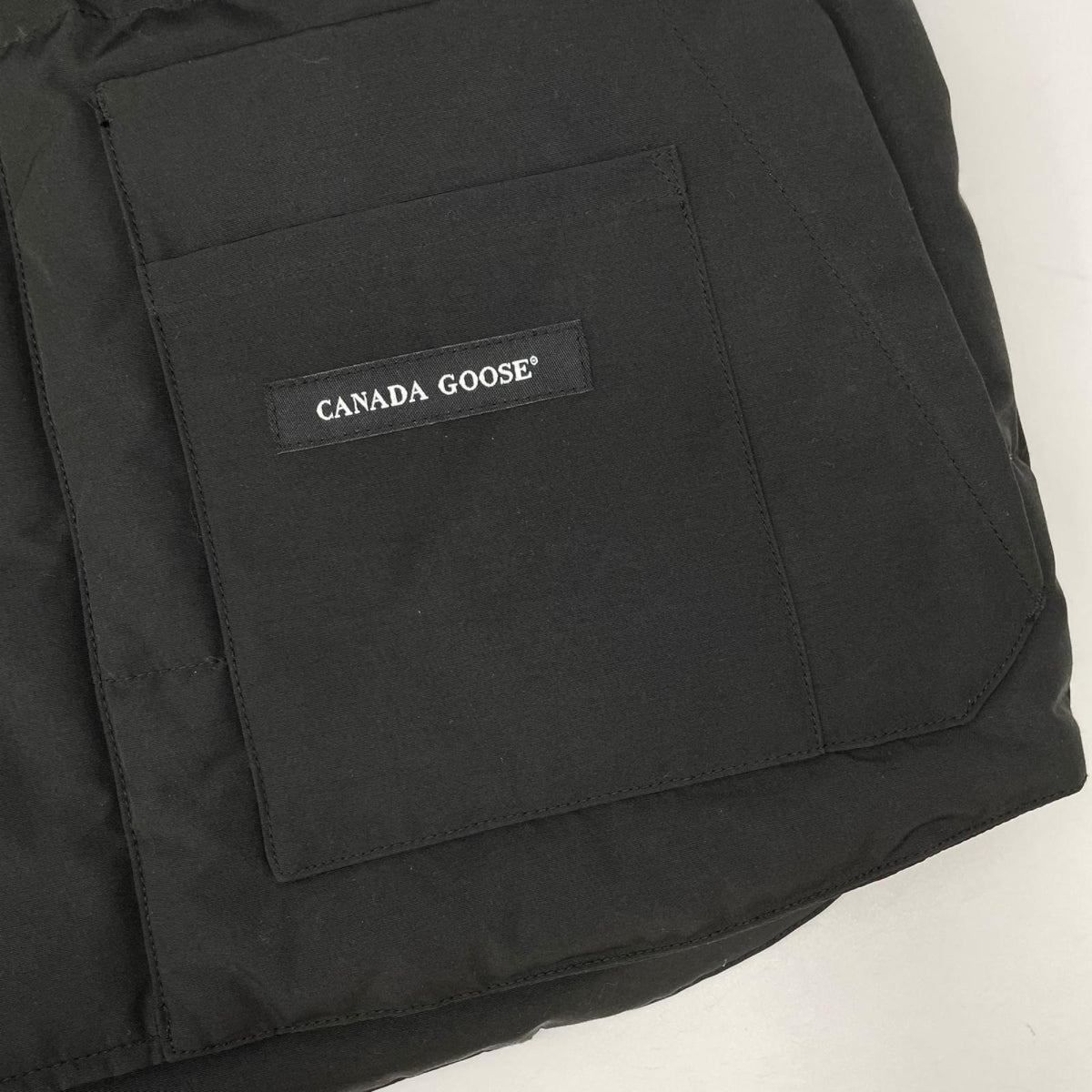 CANADA GOOSE カナダグース 4154M FREESTYLE CREW VEST/フリースタイル クルー ベスト ブラック コットン混 ダウンベスト ベスト