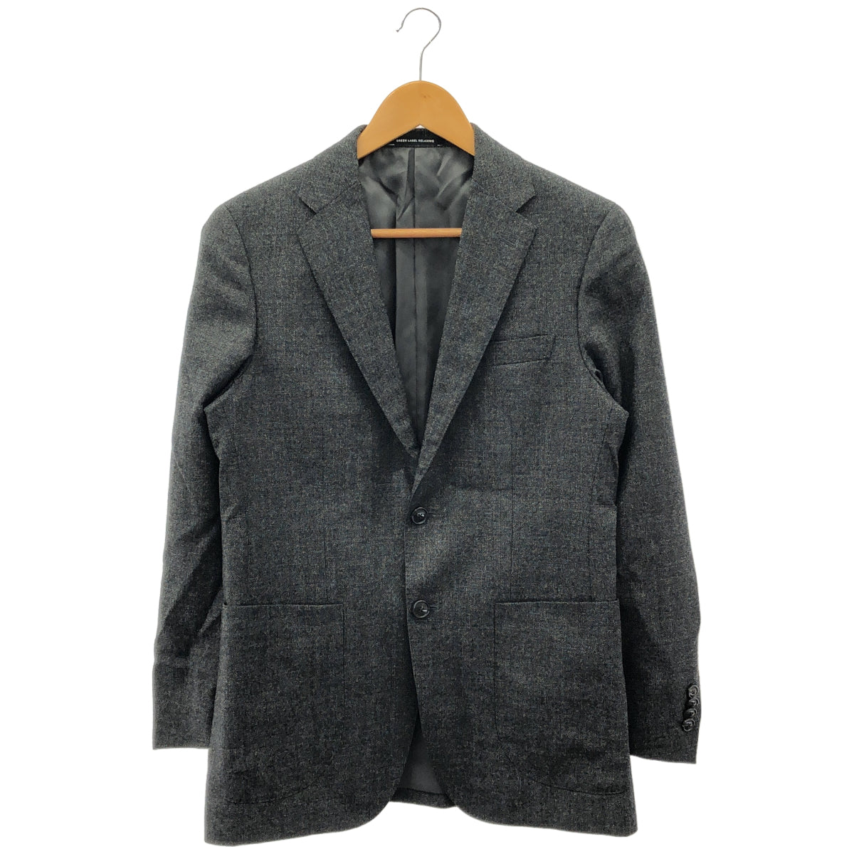 green label relaxing グリーンレーベルリラクシング 3122-127-1352 カノニコ生地 グレー ウール ミルド織無地 2B S/RV ジャケット トップス