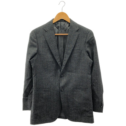 green label relaxing グリーンレーベルリラクシング 3122-127-1352 カノニコ生地 グレー ウール ミルド織無地 2B S/RV ジャケット トップス