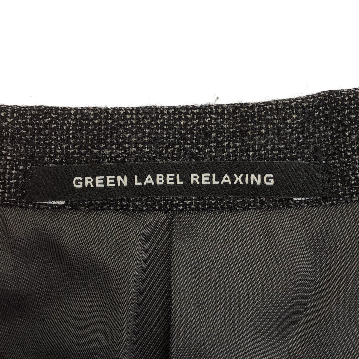 green label relaxing グリーンレーベルリラクシング 3122-127-1352 カノニコ生地 グレー ウール ミルド織無地 2B S/RV ジャケット トップス
