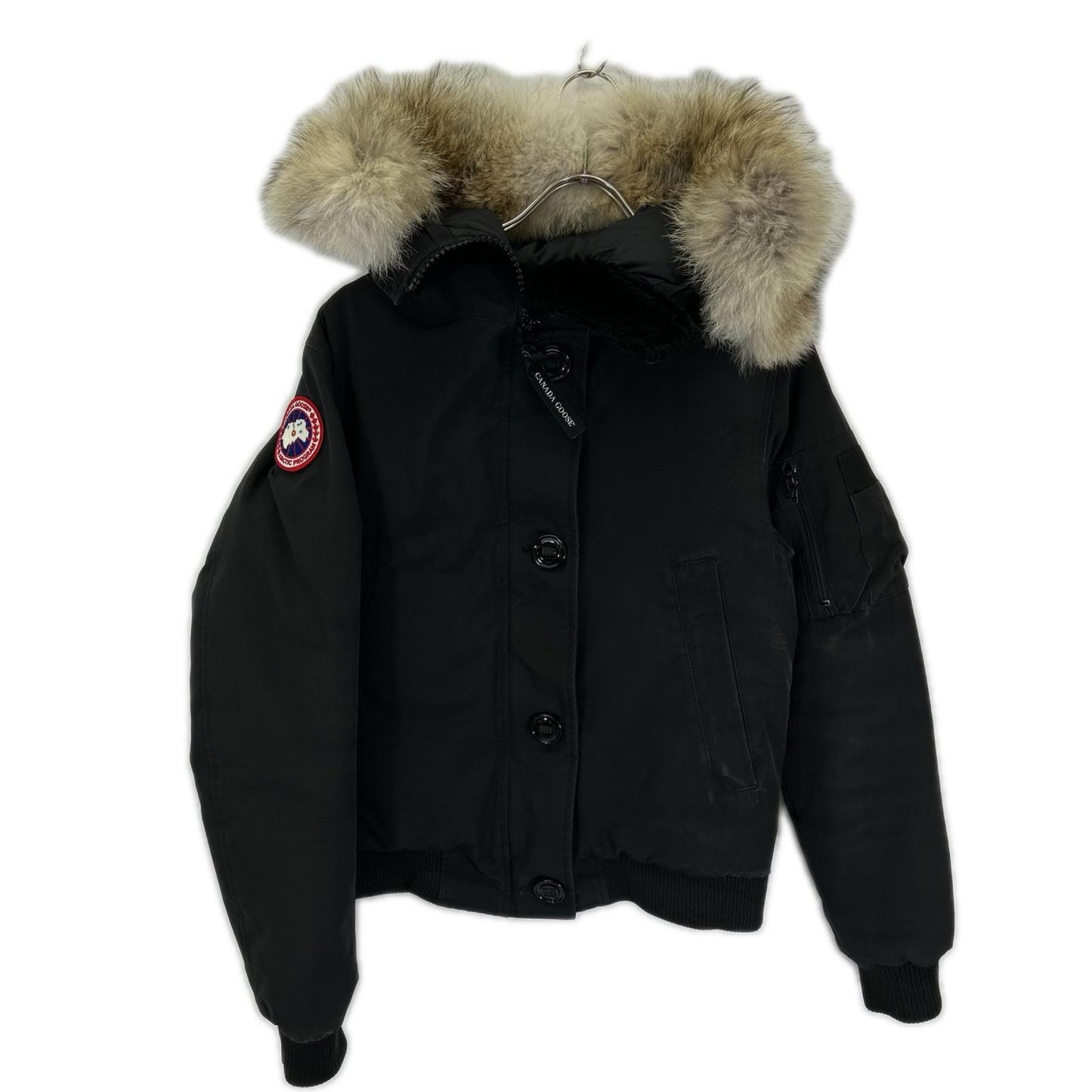 CANADA GOOSE カナダグース 国内正規 7967JL LABRADOR BOMBER/ラブラドールボンバー ブラック コヨーテファーフーデッドダウンジャケット ジャケット