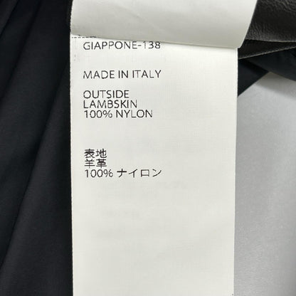 EMMETI エンメティー 菅原靴店別注 ARNO GOLD/アルノゴールド ブラック カジナイロン×ナッパシルクラムスキン スタジアムジャンパー ジャケット