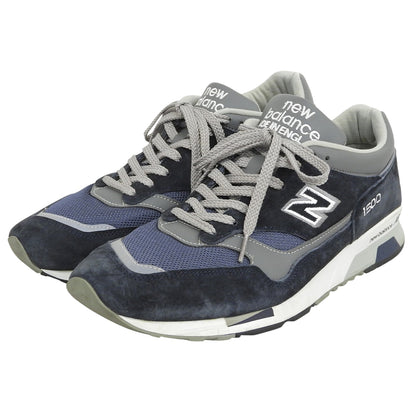NEW BALANCE ニューバランス ピッグスキンスエード×メッシュ ローカット スニーカー シューズ ネイビー USA12 イングランド製 M1500PNV シューズ