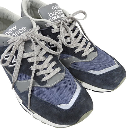 NEW BALANCE ニューバランス ピッグスキンスエード×メッシュ ローカット スニーカー シューズ ネイビー USA12 イングランド製 M1500PNV シューズ