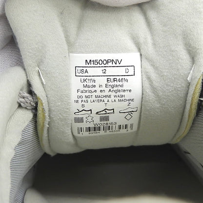 NEW BALANCE ニューバランス ピッグスキンスエード×メッシュ ローカット スニーカー シューズ ネイビー USA12 イングランド製 M1500PNV シューズ