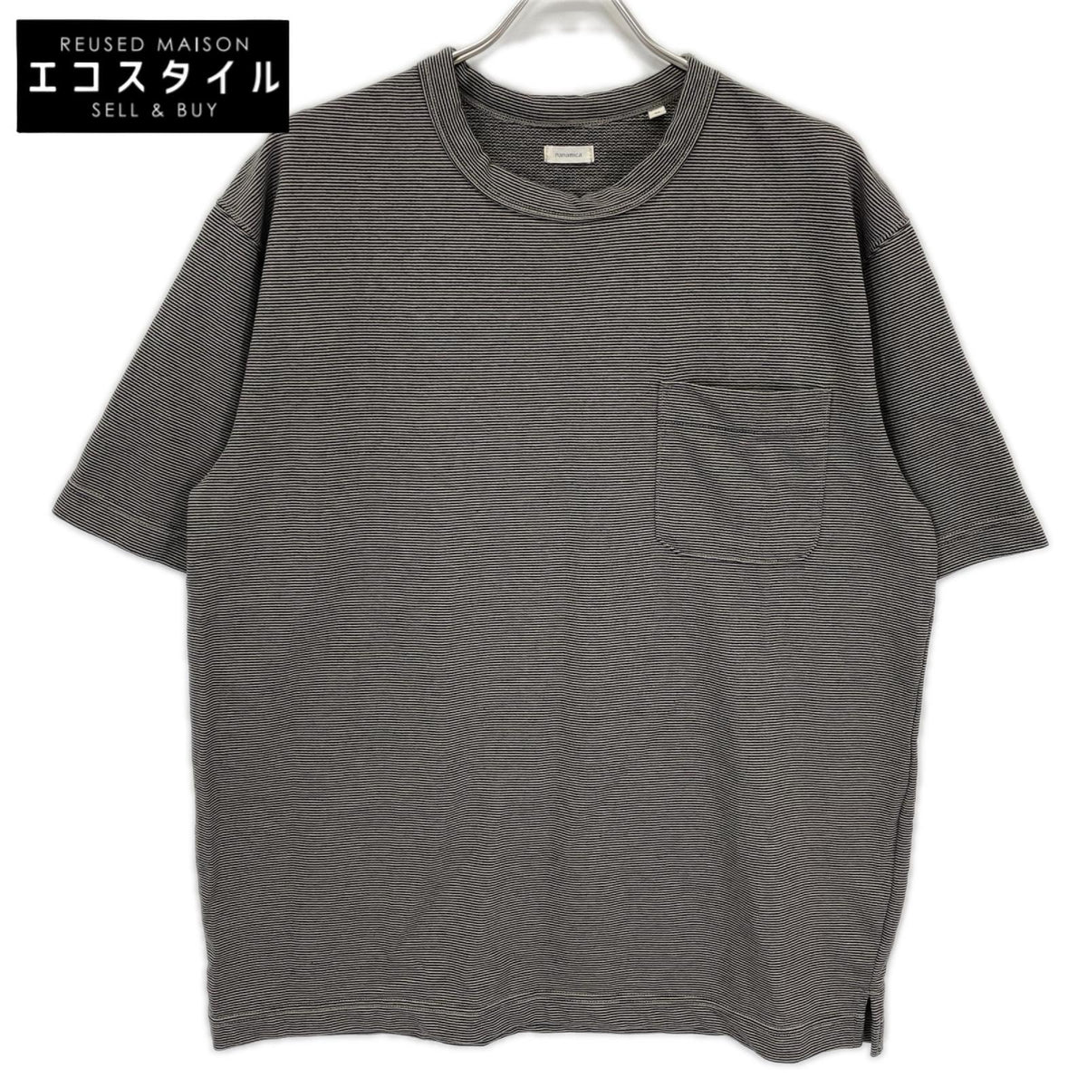 nanamica ナナミカ S25FH069 Micro Stripe Pocket Tee Tシャツ トップス