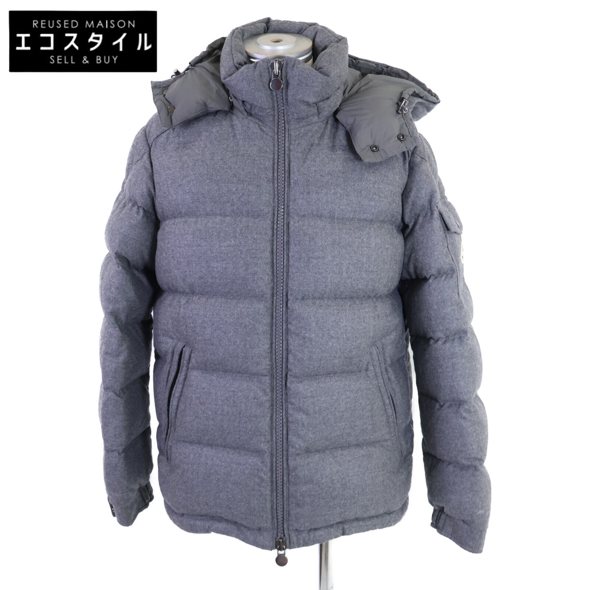 MONCLER モンクレール 【美品】MONTGENEVRE モンジュネーブル ウール フード付ダウンジャケット ジャケット
