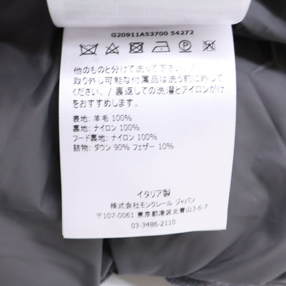 MONCLER モンクレール 【美品】MONTGENEVRE モンジュネーブル ウール フード付ダウンジャケット ジャケット