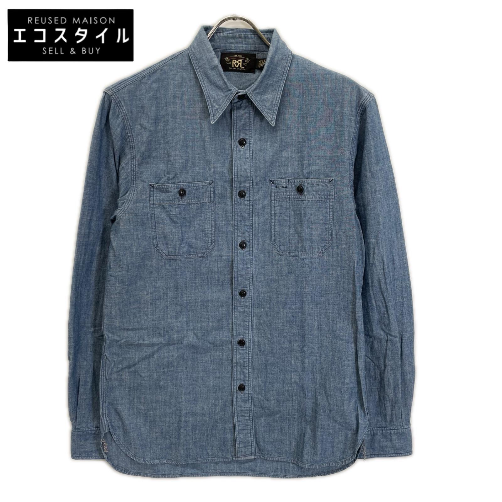 RRL ダブルアールエル インディゴ シャンブレーワークシャツ トップス