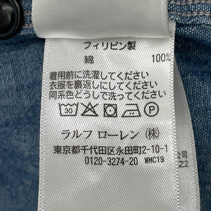 RRL ダブルアールエル インディゴ シャンブレーワークシャツ トップス
