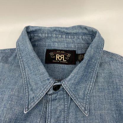 RRL ダブルアールエル インディゴ シャンブレーワークシャツ トップス
